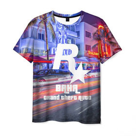 Мужская футболка 3D с принтом Ваня в стиле GTA в Петрозаводске, 100% полиэфир | прямой крой, круглый вырез горловины, длина до линии бедер | game | grand theft auto v | gta 5 | gta online | gta v | ваня | город | иван | игры | имена
