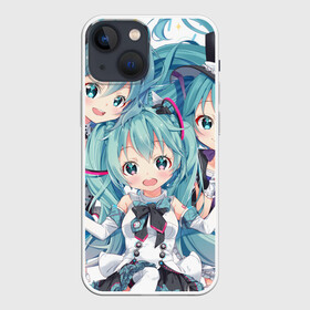 Чехол для iPhone 13 mini с принтом Miku множество в Петрозаводске,  |  | anime | hatsune miku | vocaloid | аниме | вокалоид | мику хатсуне