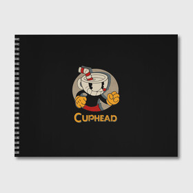 Альбом для рисования с принтом Cuphead в Петрозаводске, 100% бумага
 | матовая бумага, плотность 200 мг. | cuphead | капхед | компьтерная игра