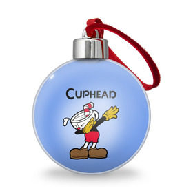 Ёлочный шар с принтом Cuphead в Петрозаводске, Пластик | Диаметр: 77 мм | cuphead | капхед | компьтерная игра