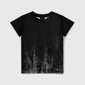 Детская футболка 3D с принтом Black Grunge в Петрозаводске, 100% гипоаллергенный полиэфир | прямой крой, круглый вырез горловины, длина до линии бедер, чуть спущенное плечо, ткань немного тянется | grunge | абстракция | гранж | черный