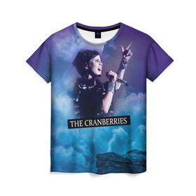 Женская футболка 3D с принтом The Cranberries в Петрозаводске, 100% полиэфир ( синтетическое хлопкоподобное полотно) | прямой крой, круглый вырез горловины, длина до линии бедер | cranberries | долорес о риордан | крэнберрис