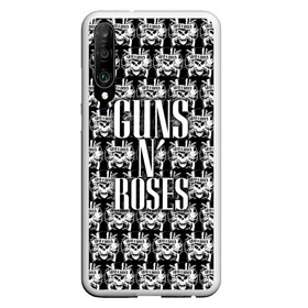 Чехол для Honor P30 с принтом Guns n roses в Петрозаводске, Силикон | Область печати: задняя сторона чехла, без боковых панелей | guns n roses | gunsnroses | ганз н роус | ганзес роус | ганзесроус | ганзнроус | дафф маккаган | диззи рид | мелисса риз | ричард фортус | рок | слэш | франк феррер | эксл роуз