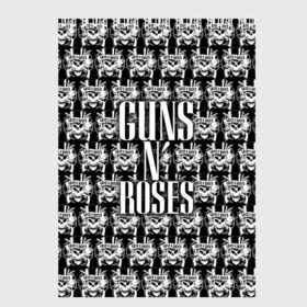 Скетчбук с принтом Guns n roses в Петрозаводске, 100% бумага
 | 48 листов, плотность листов — 100 г/м2, плотность картонной обложки — 250 г/м2. Листы скреплены сверху удобной пружинной спиралью | guns n roses | gunsnroses | ганз н роус | ганзес роус | ганзесроус | ганзнроус | дафф маккаган | диззи рид | мелисса риз | ричард фортус | рок | слэш | франк феррер | эксл роуз