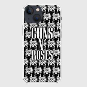 Чехол для iPhone 13 mini с принтом Guns n roses в Петрозаводске,  |  | guns n roses | gunsnroses | ганз н роус | ганзес роус | ганзесроус | ганзнроус | дафф маккаган | диззи рид | мелисса риз | ричард фортус | рок | слэш | франк феррер | эксл роуз