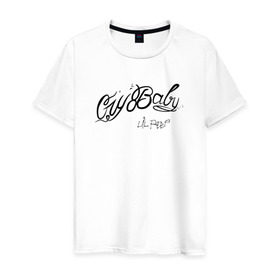 Мужская футболка хлопок с принтом Lil Peep - 105 в Петрозаводске, 100% хлопок | прямой крой, круглый вырез горловины, длина до линии бедер, слегка спущенное плечо. | Тематика изображения на принте: lil peep | лил пип | маленький пип