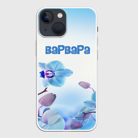 Чехол для iPhone 13 mini с принтом Варвара в Петрозаводске,  |  | flower | name | spring | букет | варвара | весна | имена | имя | природа | узор | цветочный | цветы