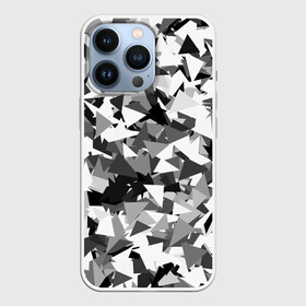 Чехол для iPhone 13 Pro с принтом Городской серый камуфляж в Петрозаводске,  |  | армия | геометрический | геометрия | маскировка | милитари | паттерн | текстура | треугольники | чернобелый