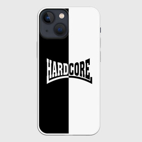 Чехол для iPhone 13 mini с принтом Hardcore в Петрозаводске,  |  | hard core | hardcor | hardcore | быстрый | жанр | жёсткий | метал | музыка | музыкальный | музыки | олдскул | панк | радикальный | рок | рэп | техно | треш | тяжелый | хард кор