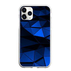 Чехол для iPhone 11 Pro Max матовый с принтом Blue abstraction collection в Петрозаводске, Силикон |  | abstraction | geometry | polygon | абстракция | геометрия | грань | краски | кубик | кубики | линии | мозаика | полигон | разноцветные | ребро | текстура | тени | узор