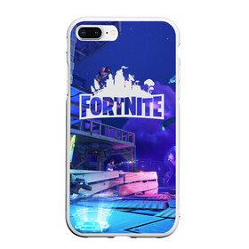 Чехол для iPhone 7Plus/8 Plus матовый с принтом Fortnite в Петрозаводске, Силикон | Область печати: задняя сторона чехла, без боковых панелей | 99 problem | 99 problems | abstract | battle | black | fortnite | heroes | royale | survival | абстракция | битва | королевская | королей | фартнайт | фортнайт | фортнит | черная