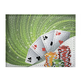 Обложка для студенческого билета с принтом Покер Старс в Петрозаводске, натуральная кожа | Размер: 11*8 см; Печать на всей внешней стороне | Тематика изображения на принте: игра | казино | каре | карты | роял | сет | стрит | туз | удача | флеш | фул | хаус