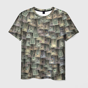 Мужская футболка 3D с принтом Доллары США в Петрозаводске, 100% полиэфир | прямой крой, круглый вырез горловины, длина до линии бедер | dollar | forex | usa | банкноты | богатство | валюта | деньги | доллар | купюры | паттрен | трейдер | чешуя