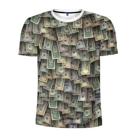 Мужская футболка 3D спортивная с принтом Доллары США в Петрозаводске, 100% полиэстер с улучшенными характеристиками | приталенный силуэт, круглая горловина, широкие плечи, сужается к линии бедра | dollar | forex | usa | банкноты | богатство | валюта | деньги | доллар | купюры | паттрен | трейдер | чешуя
