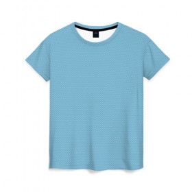 Женская футболка 3D с принтом Blue texture в Петрозаводске, 100% полиэфир ( синтетическое хлопкоподобное полотно) | прямой крой, круглый вырез горловины, длина до линии бедер | 