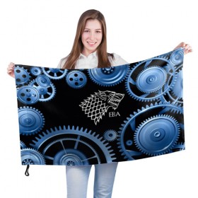 Флаг 3D с принтом Stark Ева в Петрозаводске, 100% полиэстер | плотность ткани — 95 г/м2, размер — 67 х 109 см. Принт наносится с одной стороны | Тематика изображения на принте: 