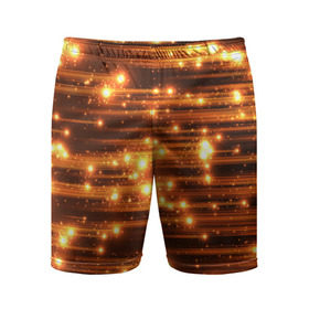 Мужские шорты 3D спортивные с принтом Огоньки в Петрозаводске,  |  | Тематика изображения на принте: кометы | космос | метеорит | огоньки | свет | яркий