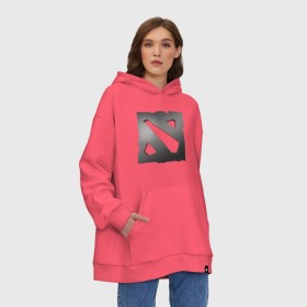 Худи SuperOversize хлопок с принтом Dota 2 - Black design 2018 в Петрозаводске, 70% хлопок, 30% полиэстер, мягкий начес внутри | карман-кенгуру, эластичная резинка на манжетах и по нижней кромке, двухслойный капюшон
 | Тематика изображения на принте: 0x000000123 | dota | dota2 | steam | дота | стим