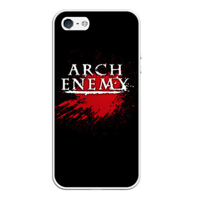 Чехол для iPhone 5/5S матовый с принтом Arch Enemy в Петрозаводске, Силикон | Область печати: задняя сторона чехла, без боковых панелей | arch enemy | band | blood | metal | music | rock | атрибутика | группа | кровь | метал | музыка | рок