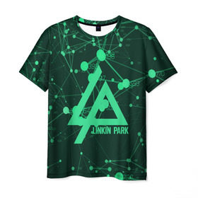 Мужская футболка 3D с принтом linkin park alternative rock в Петрозаводске, 100% полиэфир | прямой крой, круглый вырез горловины, длина до линии бедер | Тематика изображения на принте: 