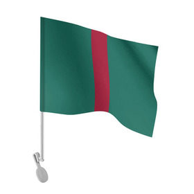 Флаг для автомобиля с принтом Зеленый/бордовый в Петрозаводске, 100% полиэстер | Размер: 30*21 см | gucci | гучи | гуччи | полосы