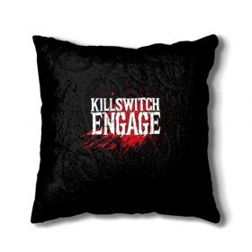 Подушка 3D с принтом Killswitch Engage в Петрозаводске, наволочка – 100% полиэстер, наполнитель – холлофайбер (легкий наполнитель, не вызывает аллергию). | состоит из подушки и наволочки. Наволочка на молнии, легко снимается для стирки | 