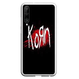 Чехол для Honor P30 с принтом Korn в Петрозаводске, Силикон | Область печати: задняя сторона чехла, без боковых панелей | band | blood | korn | metal | music | rock | атрибутика | группа | кровь | метал | музыка | рок