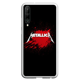 Чехол для Honor P30 с принтом Metallica в Петрозаводске, Силикон | Область печати: задняя сторона чехла, без боковых панелей | band | blood | metal | metallica | music | rock | атрибутика | группа | кровь | метал | музыка | рок