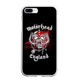 Чехол для iPhone 7Plus/8 Plus матовый с принтом Motorhead в Петрозаводске, Силикон | Область печати: задняя сторона чехла, без боковых панелей | band | blood | metal | motorhead | music | rock | атрибутика | группа | кровь | метал | музыка | рок