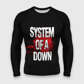 Мужской рашгард 3D с принтом System of a Down в Петрозаводске,  |  | band | blood | metal | music | rock | system of a down | атрибутика | группа | кровь | метал | музыка | рок