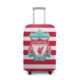 Чехол для чемодана 3D с принтом FC Liverpool в Петрозаводске, 86% полиэфир, 14% спандекс | двустороннее нанесение принта, прорези для ручек и колес | england | football | liverpool fc | англия | ливерпуль | лого | фк | футбол | футбольный клуб