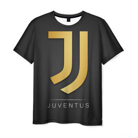 Мужская футболка 3D с принтом Juventus Gold Edition в Петрозаводске, 100% полиэфир | прямой крой, круглый вырез горловины, длина до линии бедер | champions | italy | jeep | juventus | league | италия | лига | чемпионов | ювентус