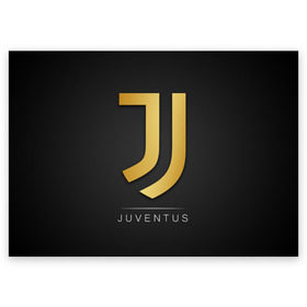 Поздравительная открытка с принтом Juventus Gold Edition в Петрозаводске, 100% бумага | плотность бумаги 280 г/м2, матовая, на обратной стороне линовка и место для марки
 | champions | italy | jeep | juventus | league | италия | лига | чемпионов | ювентус