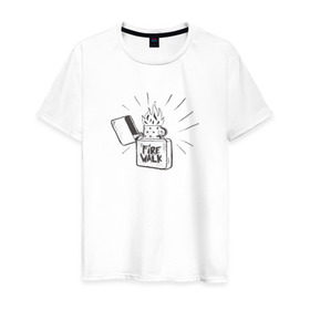 Мужская футболка хлопок с принтом Firewalk в Петрозаводске, 100% хлопок | прямой крой, круглый вырез горловины, длина до линии бедер, слегка спущенное плечо. | life is strange