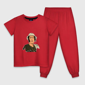 Детская пижама хлопок с принтом Kizaru в Петрозаводске, 100% хлопок |  брюки и футболка прямого кроя, без карманов, на брюках мягкая резинка на поясе и по низу штанин
 | Тематика изображения на принте: kizaru | yan kee | барселона | кизару | рэпер | ян кии
