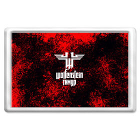 Магнит 45*70 с принтом Тимур в стиле Wolfenstein в Петрозаводске, Пластик | Размер: 78*52 мм; Размер печати: 70*45 | 