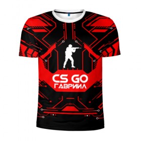 Мужская футболка 3D спортивная с принтом Counter Strike-Гавриил в Петрозаводске, 100% полиэстер с улучшенными характеристиками | приталенный силуэт, круглая горловина, широкие плечи, сужается к линии бедра | 