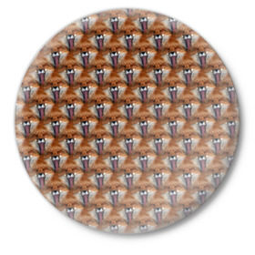 Значок с принтом Лисоньки фыр фыр в Петрозаводске,  металл | круглая форма, металлическая застежка в виде булавки | cute | камуфляж | лес | лиса | лисица | лисичка | лисоньки | милитари | милый | охота | с языком | фыр фыр