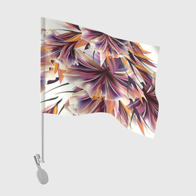Флаг для автомобиля с принтом Необычный цветок в Петрозаводске, 100% полиэстер | Размер: 30*21 см | flower | букет | краски | орхидеи | природа | текстуры | тропики | тропический | цветочки | цветы