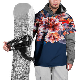 Накидка на куртку 3D с принтом Цветочная мода в Петрозаводске, 100% полиэстер |  | flower | букет | краски | орхидеи | природа | текстуры | тропики | тропический | цветочки | цветы