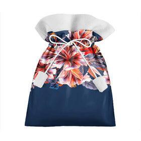 Подарочный 3D мешок с принтом Цветочная мода в Петрозаводске, 100% полиэстер | Размер: 29*39 см | flower | букет | краски | орхидеи | природа | текстуры | тропики | тропический | цветочки | цветы