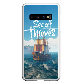 Чехол для Samsung Galaxy S10 с принтом Sea of Thieves в Петрозаводске, Силикон | Область печати: задняя сторона чехла, без боковых панелей | Тематика изображения на принте: pirates | sea of thieves | пираты