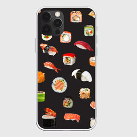 Чехол для iPhone 12 Pro Max с принтом Суши в Петрозаводске, Силикон |  | Тематика изображения на принте: food | rolls | sushi | tokyo | еда | роллы | суши | токио