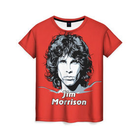 Женская футболка 3D с принтом Jim Morrison в Петрозаводске, 100% полиэфир ( синтетическое хлопкоподобное полотно) | прямой крой, круглый вырез горловины, длина до линии бедер | the doors | автор песен | вокалист | джим моррисон | звезда | музыка | певец | поэт | рок | рок музыка | фронтмен