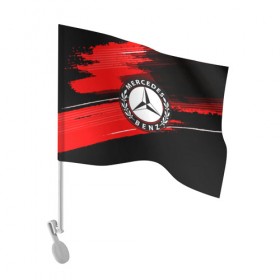 Флаг для автомобиля с принтом Mercedes MOTORs uniform в Петрозаводске, 100% полиэстер | Размер: 30*21 см | auto | automobile | car | machine | mercedes | motor | motor car | sport car | автомашина | легковой автомобиль | спортивный автомобиль | тачка