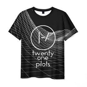 Мужская футболка 3D с принтом twenty one pilots в Петрозаводске, 100% полиэфир | прямой крой, круглый вырез горловины, длина до линии бедер | rock | t.o.p. | top | twenty one pilots | рок