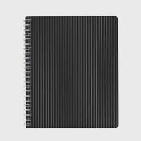 Тетрадь с принтом Black&White 3 в Петрозаводске, 100% бумага | 48 листов, плотность листов — 60 г/м2, плотность картонной обложки — 250 г/м2. Листы скреплены сбоку удобной пружинной спиралью. Уголки страниц и обложки скругленные. Цвет линий — светло-серый
 | black | blackwhite | white | белое | линии | полоски | черное