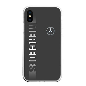 Чехол для iPhone XS Max матовый с принтом MERCEDES BENZ SPORT в Петрозаводске, Силикон | Область печати: задняя сторона чехла, без боковых панелей | mercedes | марка | машины | мерседес