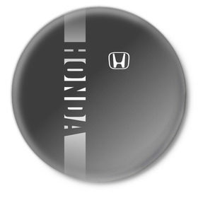 Значок с принтом HONDA SPORT в Петрозаводске,  металл | круглая форма, металлическая застежка в виде булавки | марка | машины | хонда