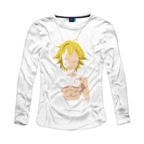 Женский лонгслив хлопок с принтом Meliodas в Петрозаводске, 100% хлопок |  | anime | nanatsu no taizai | seven deadly sins | аниме